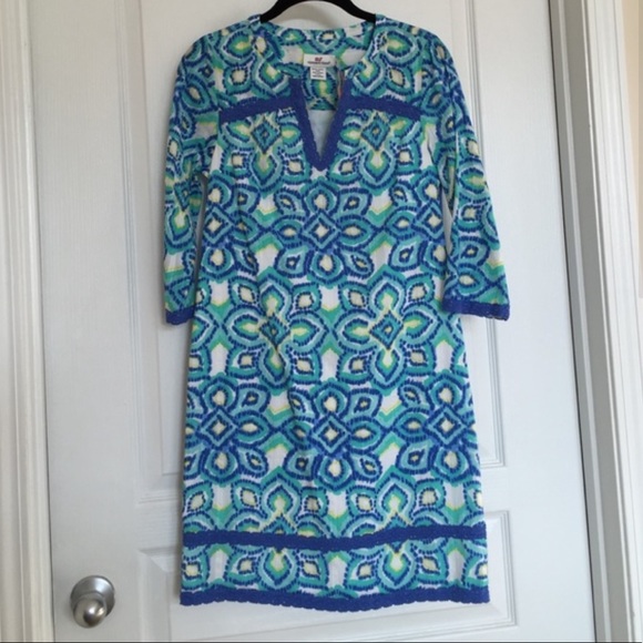 Vineyard Vines 2 Ikat Medallion dress - Picture 2 of 8